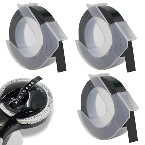 3er-Pack Dymo Omega,9 Mm Dymo PräGegeräT,Kann Ersetzt Werden Etikettenband,Schwarzer Hintergrund Mit WeißEm Text PräGeband,3 M Lang,Kann Verwendet Werden FüR Junior PräGegeräT 3er-Pack Dymo Omega,9 Mm Dymo PräGegeräT,Kann Ersetzt Werden Etikettenband,Schwarzer Hintergrund Mit WeißEm Text PräGeband,3 M Lang,Kann Verwendet Werden FüR Junior PräGegeräT von AONAYO