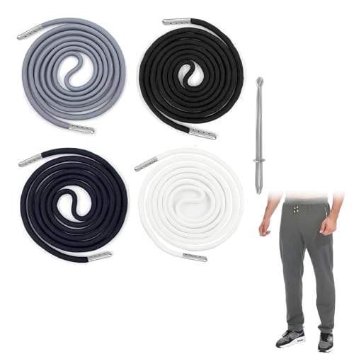 4 Stück Kordel Für Jogginghose,Kordel,Kordel Für Hoodie,Kordelband,130cm Jogginghose Band,Metall Ersatz-Saiten,Für Hosenbund Mit 1 Stück Einfädlerhosen, Hosen Kordel, Kordelzug Jogginghose 4 Stück Kordel Für Jogginghose,Kordel,Kordel Für Hoodie,Kordelband,130cm Jogginghose Band,Metall Ersatz-Saiten,Für Hosenbund Mit 1 Stück Einfädlerhosen, Hosen Kordel, Kordelzug Jogginghose von AONAYO