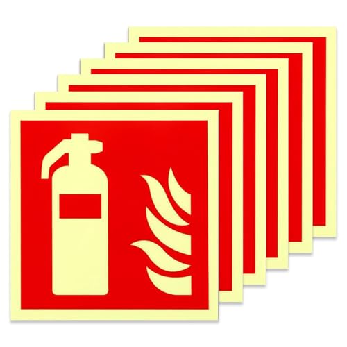 6 StüCk FeuerlöScher Schild,Hochwertiger Pvc-Starkkleber Schild FeuerlöScher,Selbstklebendes,Leuchtendes Etikett,15 X 15 Cm,Geeignet FüR FeuerlöScher FüR Zuhause,Einkaufszentren,Garagen Usw. 6 StüCk FeuerlöScher Schild,Hochwertiger Pvc-Starkkleber Schild FeuerlöScher,Selbstklebendes,Leuchtendes Etikett,15 X 15 Cm,Geeignet FüR FeuerlöScher FüR Zuhause,Einkaufszentren,Garagen Usw. von AONAYO