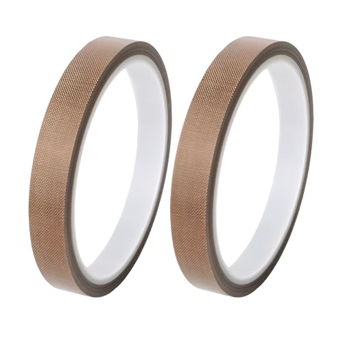 AONAYO 2 Stück Teflonband,Hitzebeständiges Klebeband,Teflon Tape,Auspuff Dichtband,Ptfe Glasgewebeband/Glasklebeband,Hochtemperaturband,Hitzebeständig Bis 260°C,Für Vakuumiergerät, Handversiegelung AONAYO 2 Stück Teflonband,Hitzebeständiges Klebeband,Teflon Tape,Auspuff Dichtband,Ptfe Glasgewebeband/Glasklebeband,Hochtemperaturband,Hitzebeständig Bis 260°C,Für Vakuumiergerät, Handversiegelung von AONAYO