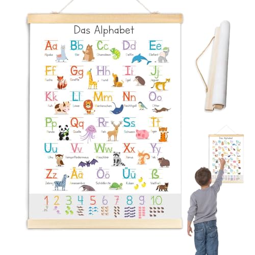 AONAYO ABC Poster Für Kinder 31x44 Cm,Alphabet Poster,Buchstaben Lernen,Poster Kinderzimmer, Abc + Zahlen Alphabet Lernen,Wanddeko Für Kinderzimmer,Kindergarten,Vorschule, Grundschule AONAYO ABC Poster Für Kinder 31x44 Cm,Alphabet Poster,Buchstaben Lernen,Poster Kinderzimmer, Abc + Zahlen Alphabet Lernen,Wanddeko Für Kinderzimmer,Kindergarten,Vorschule, Grundschule von AONAYO