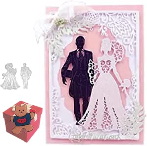 AOOL Stanzschablonen für Brautpaar, Hochzeit, Party, Festival, Einladungskarte, Stanzschablonen für DIY, Scrapbooking, Album, dekorative Prägepapier-Stanzformen, Kartenherstellung AOOL Stanzschablonen für Brautpaar, Hochzeit, Party, Festival, Einladungskarte, Stanzschablonen für DIY, Scrapbooking, Album, dekorative Prägepapier-Stanzformen, Kartenherstellung von AOOL