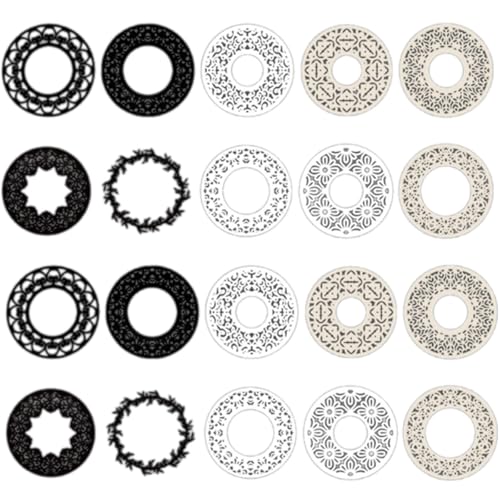 20 Blatt ästhetisches Scrapbooking-Papier, Scrapbooking, Verzierungspapier für Tagebuch, Planer, Bilderrahmen 20 Blatt ästhetisches Scrapbooking-Papier, Scrapbooking, Verzierungspapier für Tagebuch, Planer, Bilderrahmen von AOOOWER