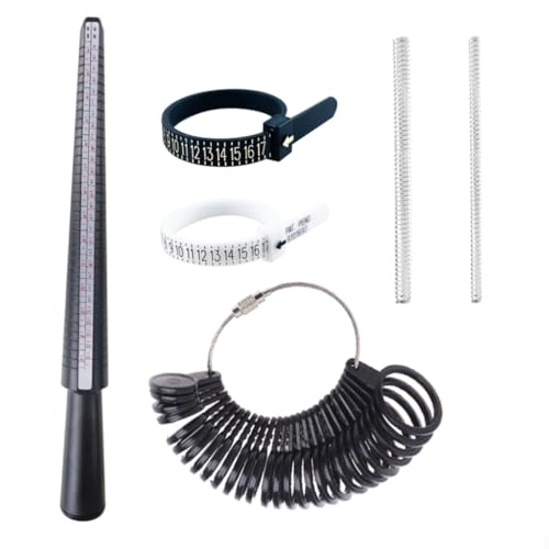 3/4/6/7 Stück Schmuckgrößen, Fingerringe, Messwerkzeug, Ringe, Messlehre-Set 3/4/6/7 Stück Schmuckgrößen, Fingerringe, Messwerkzeug, Ringe, Messlehre-Set von AOOOWER