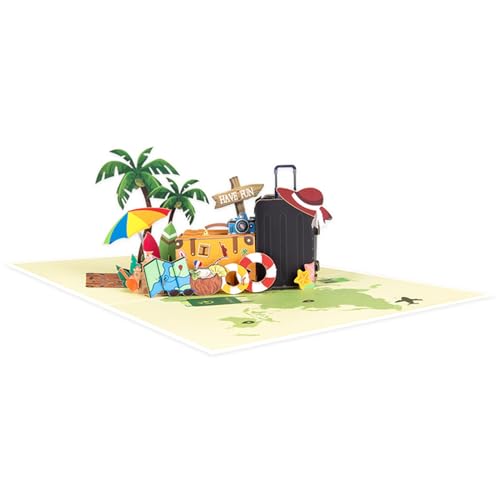3D-Popup-Karte für Rentner, Abenteurer, Reiseerinnerung, 3D-Grußkarte, Ruhestand, Partykarte von AOOOWER