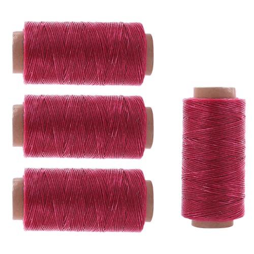 4 Rollen Ledernähgarn, gewachst, je 160 Meter, für Lederhandwerk, Schuhreparatur, Buchbindung 4 Rollen Ledernähgarn, gewachst, je 160 Meter, für Lederhandwerk, Schuhreparatur, Buchbindung von AOOOWER