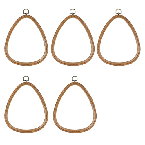 5 Stück Retro Stickrahmen Kreuze Stichrahmen Stickrahmen Tropfen zum Nähen Handarbeiten Retro Tropfen Rahmen Kreuze Stitching von AOOOWER