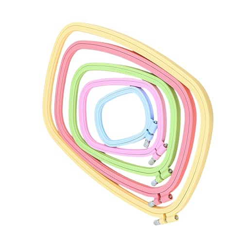 5 Stück Stickrahmen Kreuze Stickrahmen Stickrahmen Bonbonfarbe Stickrahmen zum Nähen von Handarbeiten 5 Stück Stickrahmen Kreuze Stickrahmen Stickrahmen Bonbonfarbe Stickrahmen zum Nähen von Handarbeiten von AOOOWER