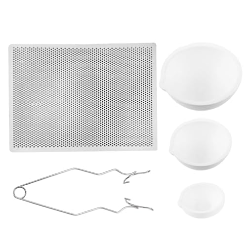 5-teiliges Tiegel-Set zur Schmuckherstellung, hitzebeständiges Quarzschalen-Set aus Metall 5-teiliges Tiegel-Set zur Schmuckherstellung, hitzebeständiges Quarzschalen-Set aus Metall von AOOOWER