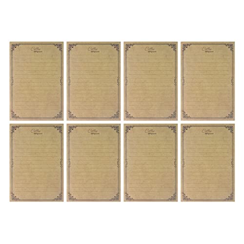 8 Blatt Vintage Blanko Kraftpapier Retro Schreibpapier liniert Briefpapier Briefpapier Briefpapier Set gealtertes Pergamentpapier Stationary Set Papier Traditionelles Chinesisches Papier von AOOOWER