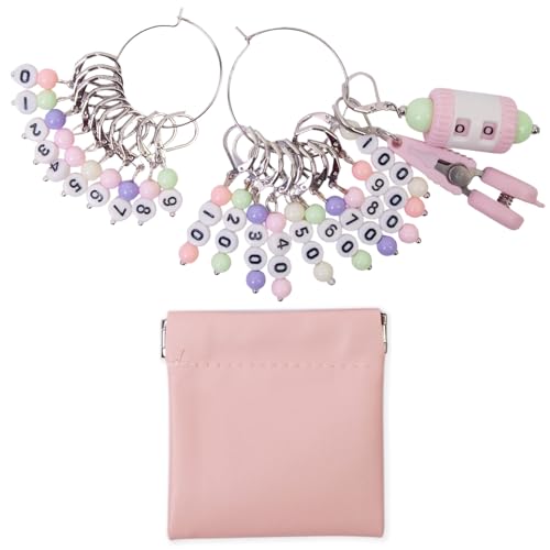 AOOOWER 10 x Zahlenverriegelungsmarker, Charm-Strickmarker, mit Reihenzähler für Häkelgarn, Projekte, Nähzubehör, Nähmarker, Stricken AOOOWER 10 x Zahlenverriegelungsmarker, Charm-Strickmarker, mit Reihenzähler für Häkelgarn, Projekte, Nähzubehör, Nähmarker, Stricken von AOOOWER