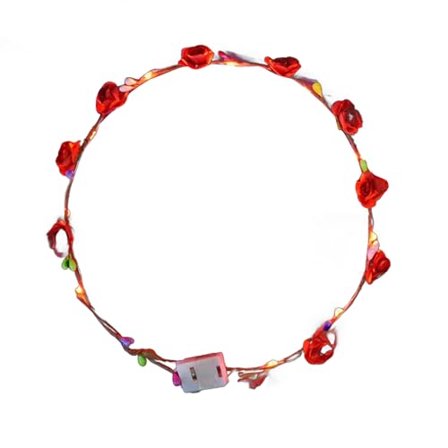 AOOOWER 10 x beleuchtete Blumenkronen-Haarteile, elegante Blumen-Haarbänder, Verzierung für Kinder und modische Erwachsene auf Partys AOOOWER 10 x beleuchtete Blumenkronen-Haarteile, elegante Blumen-Haarbänder, Verzierung für Kinder und modische Erwachsene auf Partys von AOOOWER