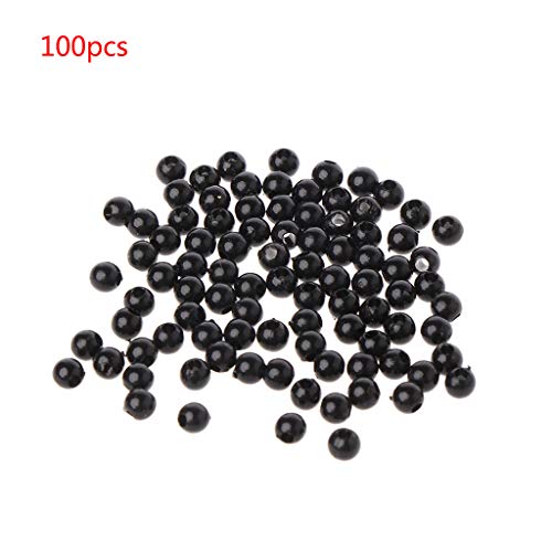 AOOOWER 100 Stück 3-12 Mm Schwarze Sicherheit Für Puppenaugen Nähen Perlen Für DIY Bär Stofftiere Garn Zum Stricken Räumungsverkauf von AOOOWER