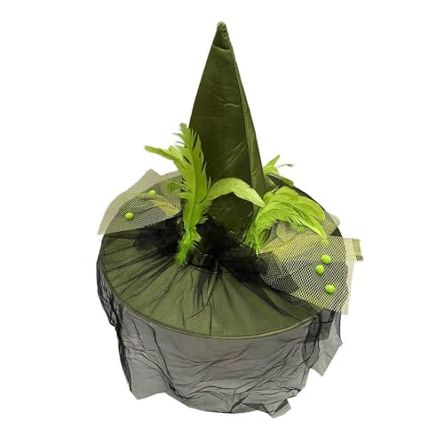 AOOOWER Auffälliger Hut mit zartem Akzent, Halloween-Dekoration, Hexenhut, Halloween für Kinderpartys, Dekorationen AOOOWER Auffälliger Hut mit zartem Akzent, Halloween-Dekoration, Hexenhut, Halloween für Kinderpartys, Dekorationen von AOOOWER