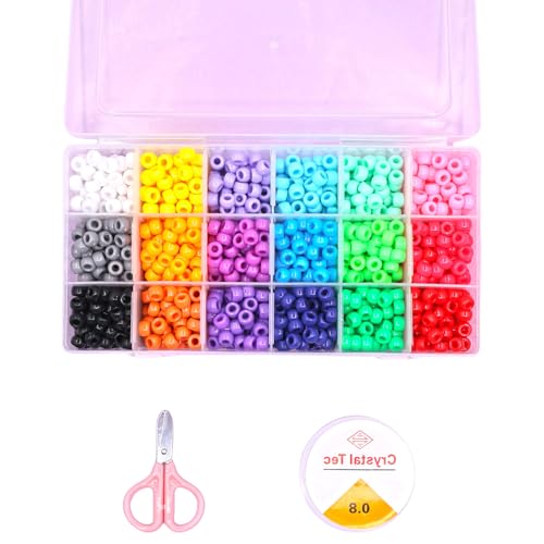 AOOOWER Bastelperlen-Set mit leuchtender Farbe, elastischer Schnur und organisiertem Aufbewahrungsbehälter-Set mit Aufbewahrungsbox AOOOWER Bastelperlen-Set mit leuchtender Farbe, elastischer Schnur und organisiertem Aufbewahrungsbehälter-Set mit Aufbewahrungsbox von AOOOWER