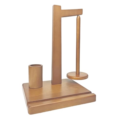 AOOOWER Garnhalter zum Stricken und Häkeln, Holzgarnspender mit Drehmechanismus und rutschfester Unterseite AOOOWER Garnhalter zum Stricken und Häkeln, Holzgarnspender mit Drehmechanismus und rutschfester Unterseite von AOOOWER