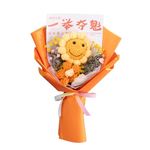 AOOOWER Häkelblumensträuße mit Lichterkette und Tasche für Weihnachten, Abschlussfeier, künstliche Blumen, Häkelblumen AOOOWER Häkelblumensträuße mit Lichterkette und Tasche für Weihnachten, Abschlussfeier, künstliche Blumen, Häkelblumen von AOOOWER