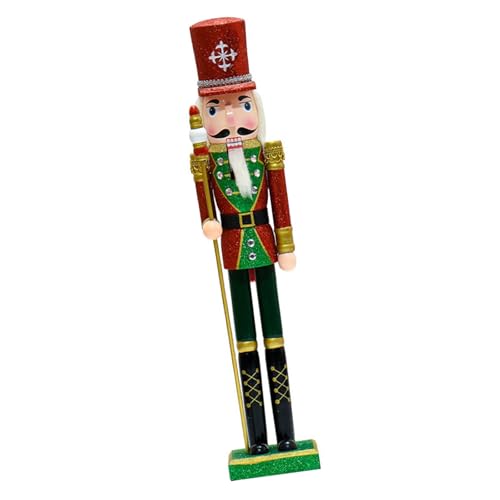AOOOWER Handgefertigte Nussknacker-Figur aus Holz, für den Schreibtisch, Tischdekoration, saisonale Tischdekoration AOOOWER Handgefertigte Nussknacker-Figur aus Holz, für den Schreibtisch, Tischdekoration, saisonale Tischdekoration von AOOOWER