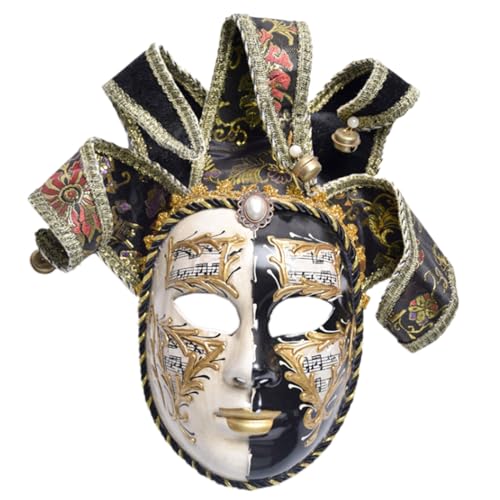 AOOOWER Italia Narren-Maske, Vollgesicht, Frauengesicht, Wanddekoration, Kunstsammlung für Männer und Frauen, Narrenmasken, Vollgesicht, Frauengesicht für Maskerade-Partys von AOOOWER