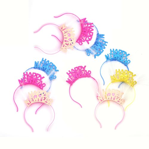 AOOOWER LED-Haarbänder für Damen und Kinder, blinkende Optik, Faserkopfschmuck, 10 Stück AOOOWER LED-Haarbänder für Damen und Kinder, blinkende Optik, Faserkopfschmuck, 10 Stück von AOOOWER