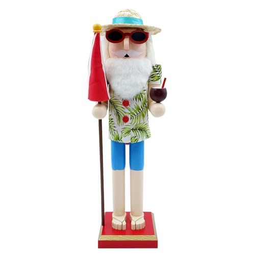 AOOOWER Nussknacker aus Holz, zum Sammeln, Dekoration, Schreibtischregal, Ornamente, 38 cm, handgefertigt, festliche Nussknacker-Puppen AOOOWER Nussknacker aus Holz, zum Sammeln, Dekoration, Schreibtischregal, Ornamente, 38 cm, handgefertigt, festliche Nussknacker-Puppen von AOOOWER