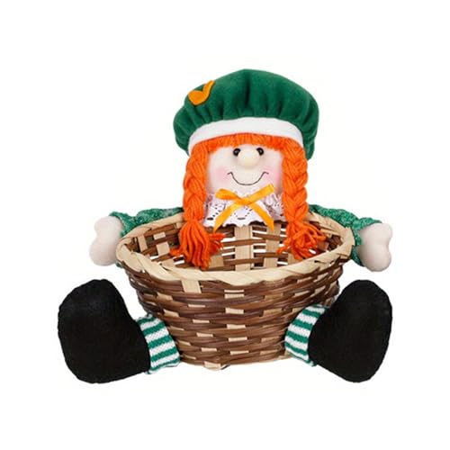 AOOOWER Patricks Day Korb gesichtslose Plüschpuppe Patricks Day Dekor Haus Garten Dekoration für Tisch Ostern AOOOWER Patricks Day Korb gesichtslose Plüschpuppe Patricks Day Dekor Haus Garten Dekoration für Tisch Ostern von AOOOWER