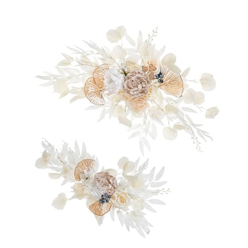 AOOOWER Realistische Seidenblumen-Eingangstür, funktionale Seidenblume, gewölbte Türverzierung für Gäste bei besonderen Anlässen AOOOWER Realistische Seidenblumen-Eingangstür, funktionale Seidenblume, gewölbte Türverzierung für Gäste bei besonderen Anlässen von AOOOWER