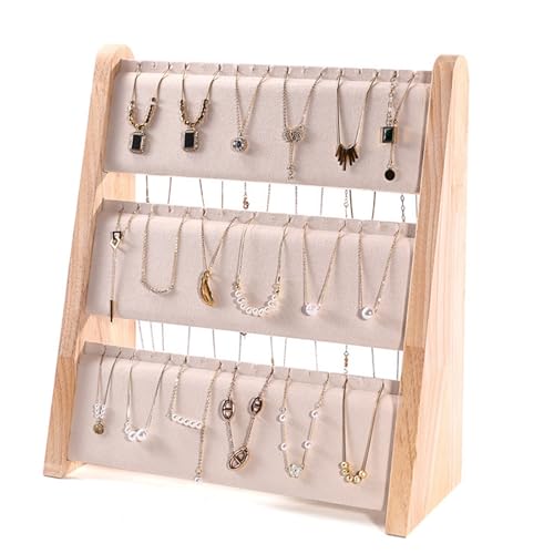 AOOOWER Schmuckständer aus Holz, funktionales Holz-Schmuck-Ausstellungsregal, effektive Anhänger-Zubehör-Aufbewahrung AOOOWER Schmuckständer aus Holz, funktionales Holz-Schmuck-Ausstellungsregal, effektive Anhänger-Zubehör-Aufbewahrung von AOOOWER