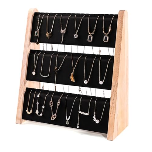 AOOOWER Schmuckständer aus Holz, funktionales Holz-Schmuck-Ausstellungsregal, effektive Anhänger-Zubehör-Aufbewahrung AOOOWER Schmuckständer aus Holz, funktionales Holz-Schmuck-Ausstellungsregal, effektive Anhänger-Zubehör-Aufbewahrung von AOOOWER