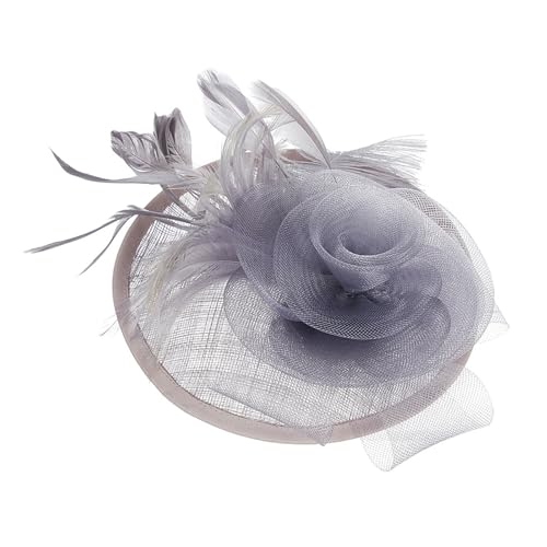 AOOOWER Schöner Fascinator-Hut, zartes britisches Leinen, Brauthut, Accessoire für Themenpartys und Feiern AOOOWER Schöner Fascinator-Hut, zartes britisches Leinen, Brauthut, Accessoire für Themenpartys und Feiern von AOOOWER