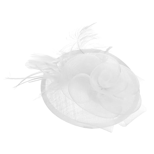 AOOOWER Schöner Fascinator-Hut, zartes britisches Leinen, Brauthut, Accessoire für Themenpartys und Feiern AOOOWER Schöner Fascinator-Hut, zartes britisches Leinen, Brauthut, Accessoire für Themenpartys und Feiern von AOOOWER