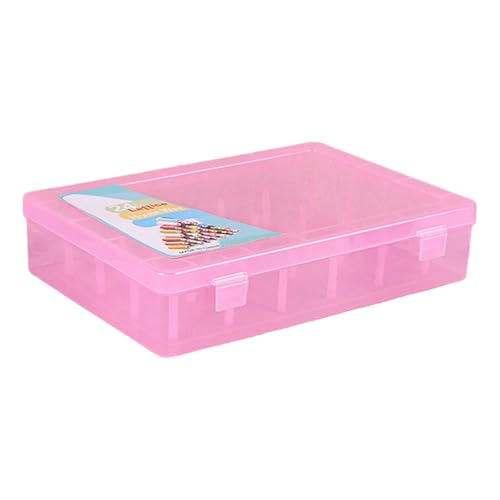 AOOOWER Transparente Garnspulenbox, 42 Spulen, Garnspulen-Organizer, Fadenspulen-Aufbewahrungskoffer für kleine, große Nähgarnspule von AOOOWER