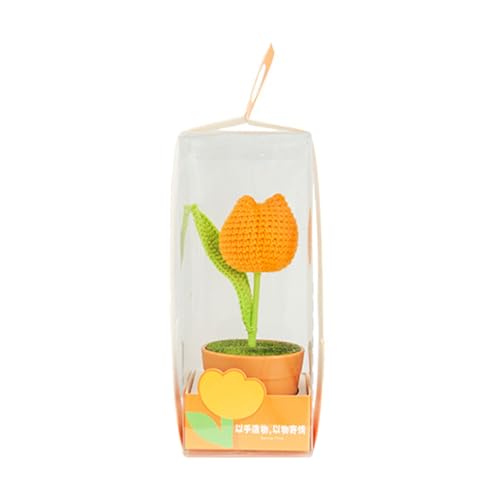 AOOOWER Tulpen Topfblume Häkelblume Ornament Handgemachte Wollgarn Tulpen Home Desktop Ornament Häkeln Strickspielzeug AOOOWER Tulpen Topfblume Häkelblume Ornament Handgemachte Wollgarn Tulpen Home Desktop Ornament Häkeln Strickspielzeug von AOOOWER