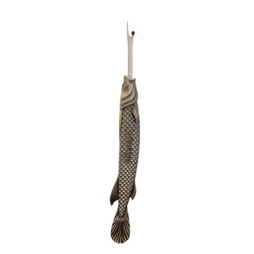 AOOOWER Vintage Fischförmiger Nahttrenner, Metall-Naht-Unpicker, Fadenentferner für Näharbeiten von AOOOWER