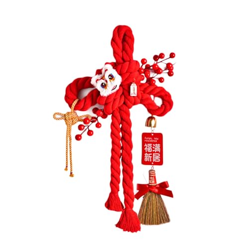 Chinesischer Knoten zum Aufhängen, handgefertigt, geflochtener Knoten mit künstlichen Beeren, für Einweihungsfeiern, Frühlingsfest-Dekoration Chinesischer Knoten zum Aufhängen, handgefertigt, geflochtener Knoten mit künstlichen Beeren, für Einweihungsfeiern, Frühlingsfest-Dekoration von AOOOWER
