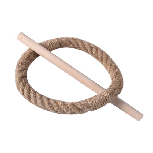 Einfache Vorhangschnalle mit Holzstab, Baumwollseil, Juteseil, Vorhang-Raffhalter, Raffhalter für Zuhause, Bauernhäuser, Dekorationen Einfache Vorhangschnalle mit Holzstab, Baumwollseil, Juteseil, Vorhang-Raffhalter, Raffhalter für Zuhause, Bauernhäuser, Dekorationen von AOOOWER