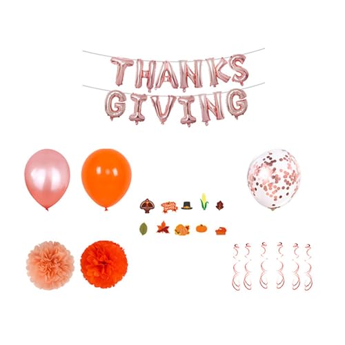 Erntefeier Dekoration Kits Orange Braun Schöner Latexballon für Partys Babypartys Geburtstage Thanksgiving Party Supplies von AOOOWER