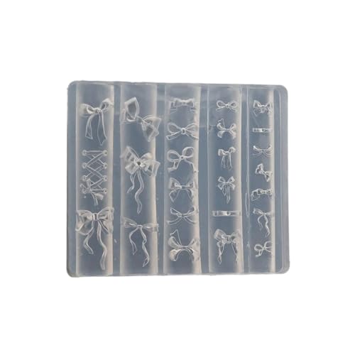 Erstellen Sie elegante 3D-Nagelkunst und Schmuck mit Schleife, flexibles Silikonform-Set für Bastelbedarf für den täglichen Gebrauch Erstellen Sie elegante 3D-Nagelkunst und Schmuck mit Schleife, flexibles Silikonform-Set für Bastelbedarf für den täglichen Gebrauch von AOOOWER