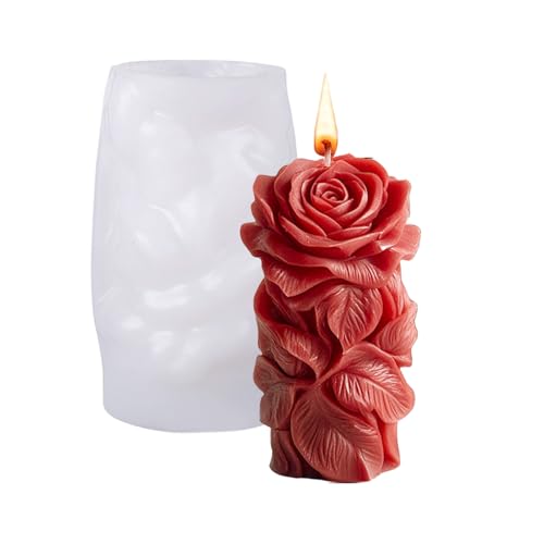 Geprägte Rosenblüten-Silikonformen, Säulenformen für Epoxidharz, Seife, Gips, Silikonformen, handgefertigtes Bastelwerkzeug Geprägte Rosenblüten-Silikonformen, Säulenformen für Epoxidharz, Seife, Gips, Silikonformen, handgefertigtes Bastelwerkzeug von AOOOWER