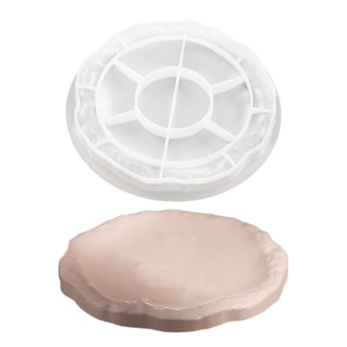 Gestein Aufbewahrungsschale Silikonform DIY Epoxidharz Zement Gipsform handgefertigte Schmuckwerkzeuge Untersetzer Pflaster Schimmelköpfe von AOOOWER