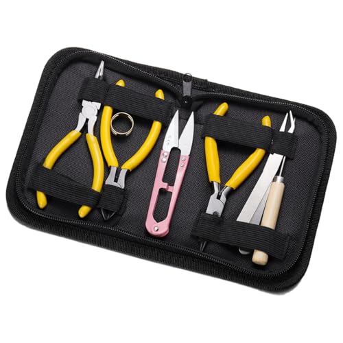 Handgefertigtes Schmuckhersteller-Werkzeug-Set zum Gestalten von Halsketten und Armbändern, unverzichtbares Schmuckwerkzeug-Set für Heimwerker Handgefertigtes Schmuckhersteller-Werkzeug-Set zum Gestalten von Halsketten und Armbändern, unverzichtbares Schmuckwerkzeug-Set für Heimwerker von AOOOWER