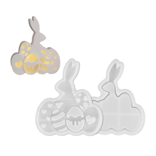Kreieren Sie atemberaubende Ostereier und Kaninchen-Silhouetten, Kerzenbasis mit Silikonformen-Set, handgefertigtes Zubehör für Kerzen Kreieren Sie atemberaubende Ostereier und Kaninchen-Silhouetten, Kerzenbasis mit Silikonformen-Set, handgefertigtes Zubehör für Kerzen von AOOOWER