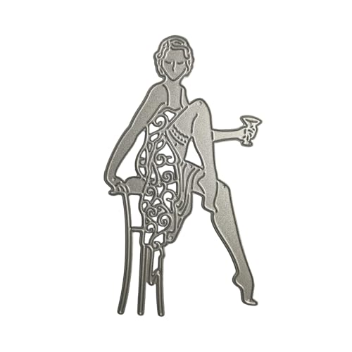 Metall-Stanzschablone "Dancing Girl", zum Basteln, Karbonstahl, Prägeschablonen, Scrapbooking, für Karten, Stanzformen Metall-Stanzschablone "Dancing Girl", zum Basteln, Karbonstahl, Prägeschablonen, Scrapbooking, für Karten, Stanzformen von AOOOWER