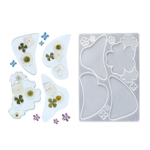 Modische Silikon-Haarspangenformen, Schmuckherstellung, Zubehör zum Basteln, Haarklammer und Schmuck mit Epoxidharz Modische Silikon-Haarspangenformen, Schmuckherstellung, Zubehör zum Basteln, Haarklammer und Schmuck mit Epoxidharz von AOOOWER