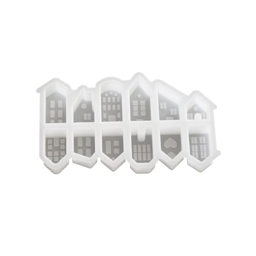 Modisches Haus, stabiles Silikon-Schlüsselanhänger-Form-Set, Bastelbedarf, Epoxidharz, Buchstaben-Anhänger zum Personalisieren von Schmuck Modisches Haus, stabiles Silikon-Schlüsselanhänger-Form-Set, Bastelbedarf, Epoxidharz, Buchstaben-Anhänger zum Personalisieren von Schmuck von AOOOWER