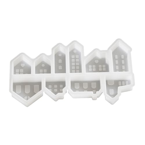 Modisches Haus, stabiles Silikon-Schlüsselanhänger-Form-Set, Bastelbedarf, Epoxidharz, Buchstaben-Anhänger zum Personalisieren von Schmuck Modisches Haus, stabiles Silikon-Schlüsselanhänger-Form-Set, Bastelbedarf, Epoxidharz, Buchstaben-Anhänger zum Personalisieren von Schmuck von AOOOWER