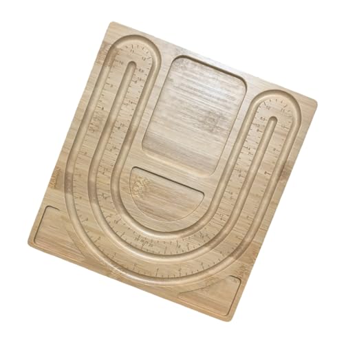 Praktisches Schmuck-Basteltablett aus Holz mit Messungen, perfekt für DIY-Armbänder und Halsketten-Projekte Praktisches Schmuck-Basteltablett aus Holz mit Messungen, perfekt für DIY-Armbänder und Halsketten-Projekte von AOOOWER