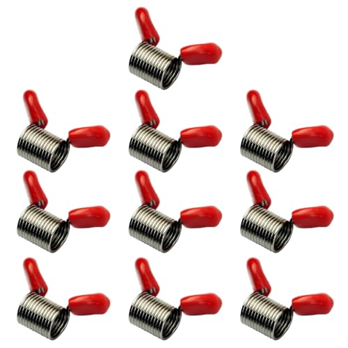 Set mit 10 benutzerfreundlichen Perlenverschlüssen aus Metall, Federschmuck, kleine Stopper Set mit 10 benutzerfreundlichen Perlenverschlüssen aus Metall, Federschmuck, kleine Stopper von AOOOWER
