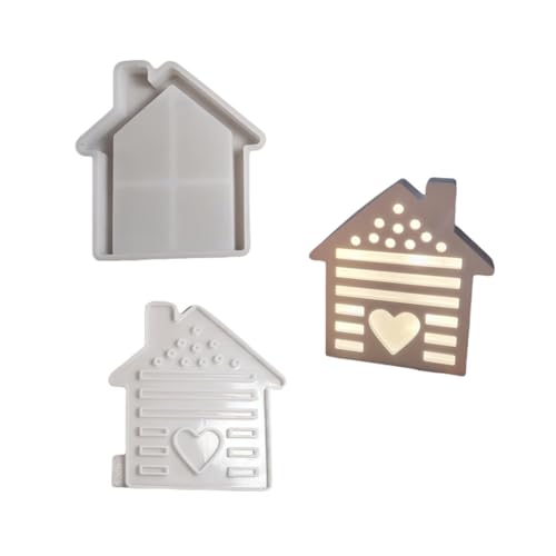Set mit 2 Figurenformen für Kamin-Haus-Form, Silikonformen, Ornament-Formen, Silikon-Textur für handgefertigte Ornamente Set mit 2 Figurenformen für Kamin-Haus-Form, Silikonformen, Ornament-Formen, Silikon-Textur für handgefertigte Ornamente von AOOOWER