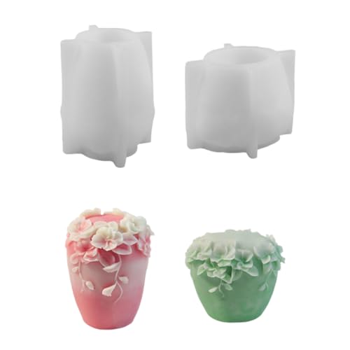 Set mit 2 Rankenblumen, Silikonform für Kerzenkreationen, Aromatherapieformen Set mit 2 Rankenblumen, Silikonform für Kerzenkreationen, Aromatherapieformen von AOOOWER